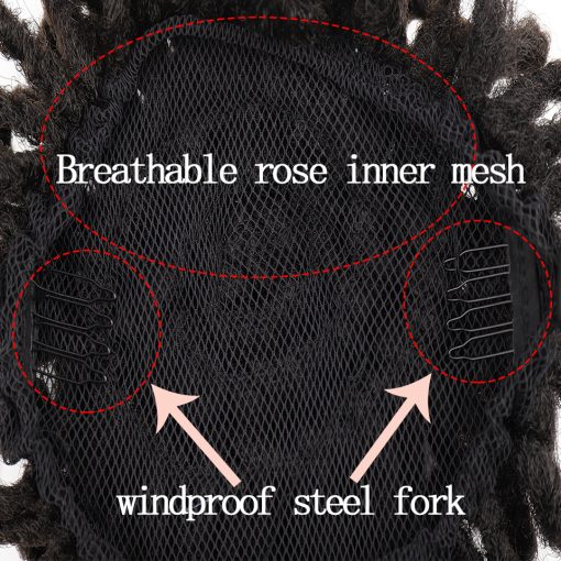 African Wig Bun Hair Bag Drawstring Dreadlocks Afro Hair Bag - Image 2