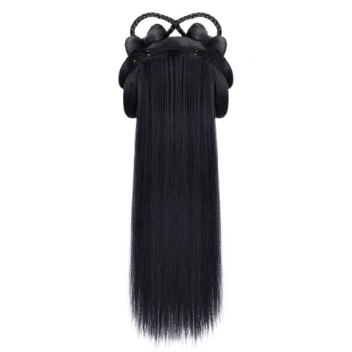 Ancient Costume Wig Female Ancient Style Han Chinese Clothing Lazy Whole Head Cover - Image 2